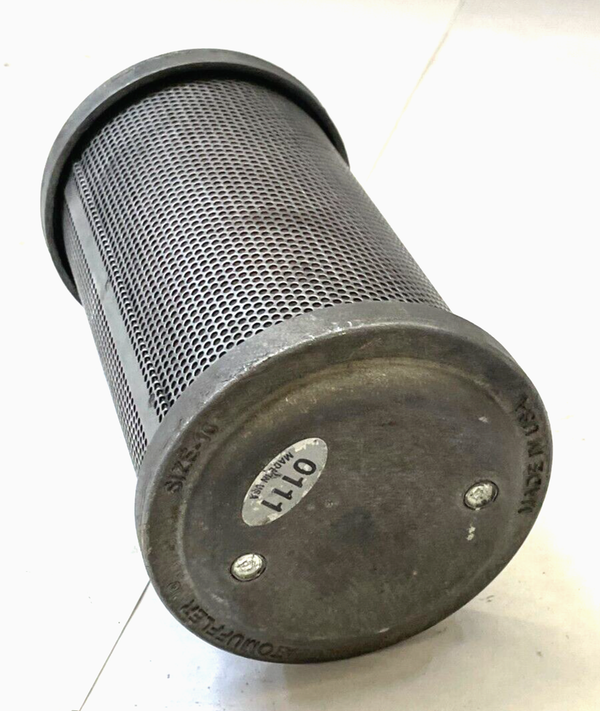 ATO MUFFLER COMPRESSOR MUFFLER MODEL 10 1" THREAD LENGTH 9" OVERALL LENGTH