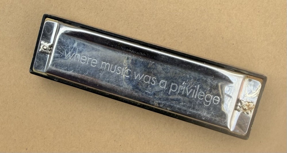 Vintage Alcatraz Prison Souvenir Harmonica