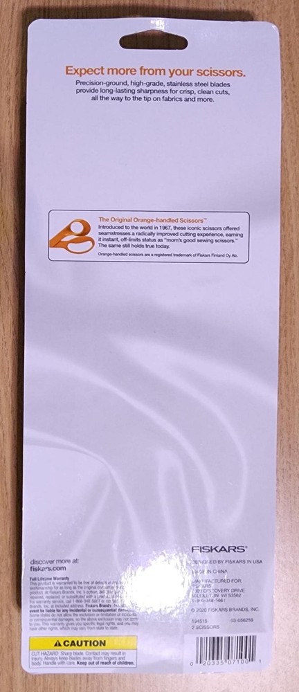 Fiskars 8" scissors 2-pack – limited edition spider pattern & classic black