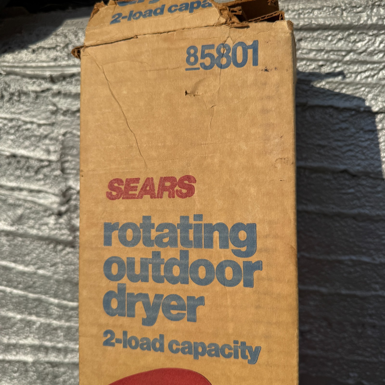 Vintage 7ft Sears Rotating Dryer Pole Clothesline Clothes Outdoor Drying Laundry