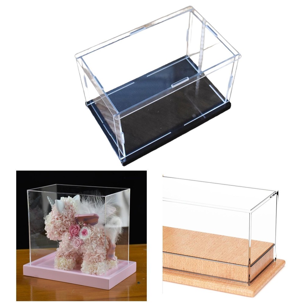Display Case for Figures Acrylic Display Case Stackable Crafts Collection