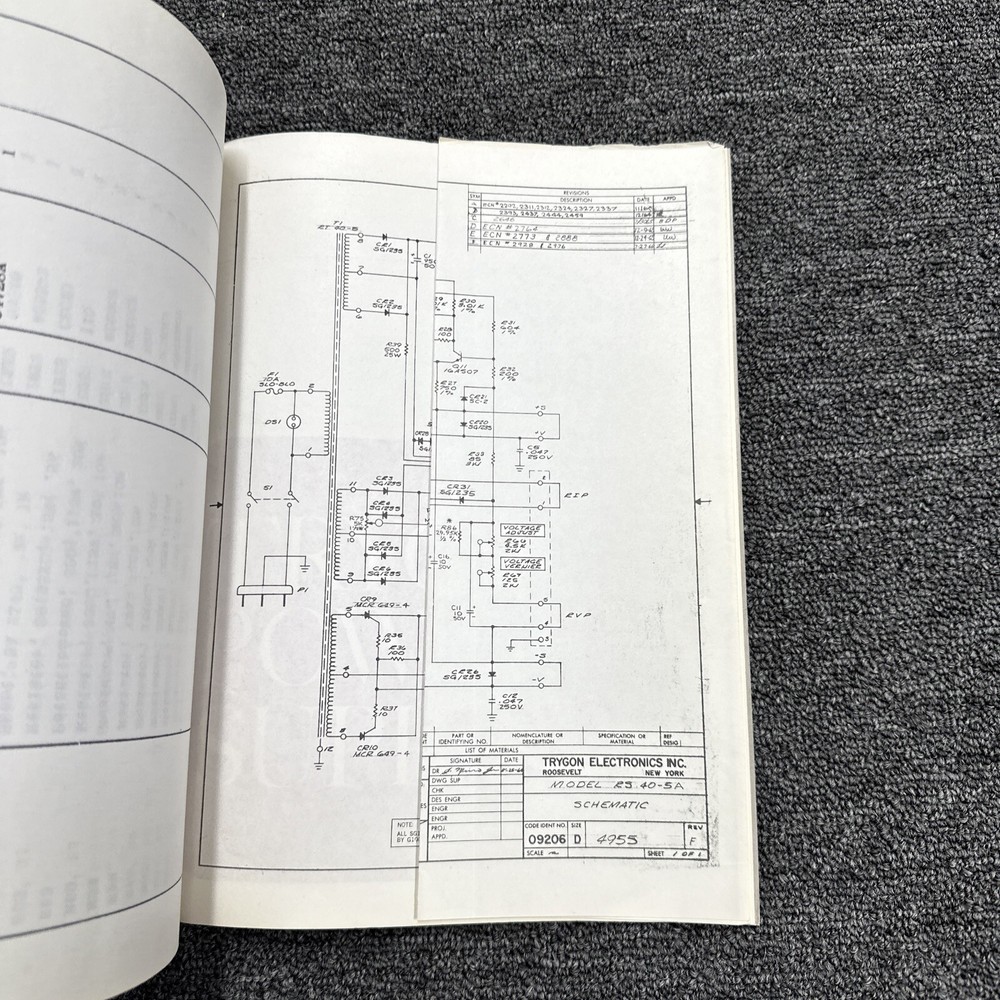 Trygon Electronics Model RS40-5A Silicon Rack Series Instruction Manual