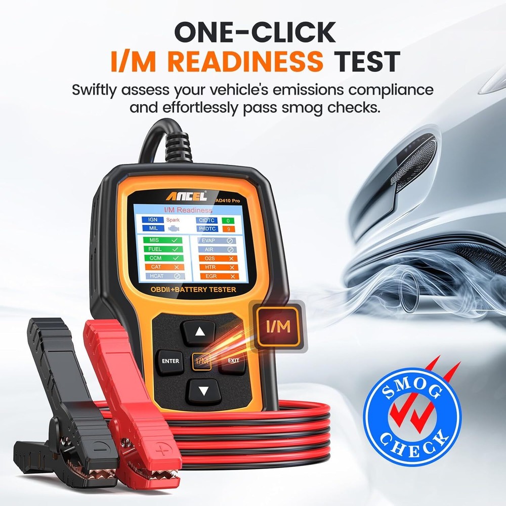 ANCEL AD410 PRO OBD2 Scanner Battery Test Code Reader Auto Diagnose Check Engine