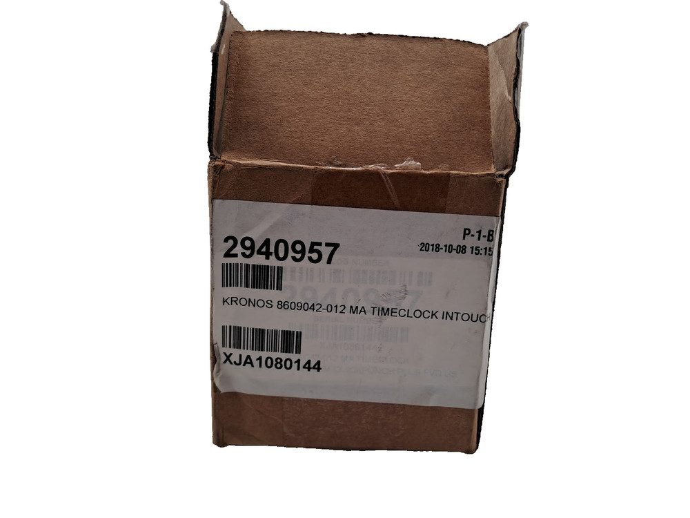 Kronos 6809042-012 MA Timeclok Intouch 9000 Quickpunch plus FVD Reader