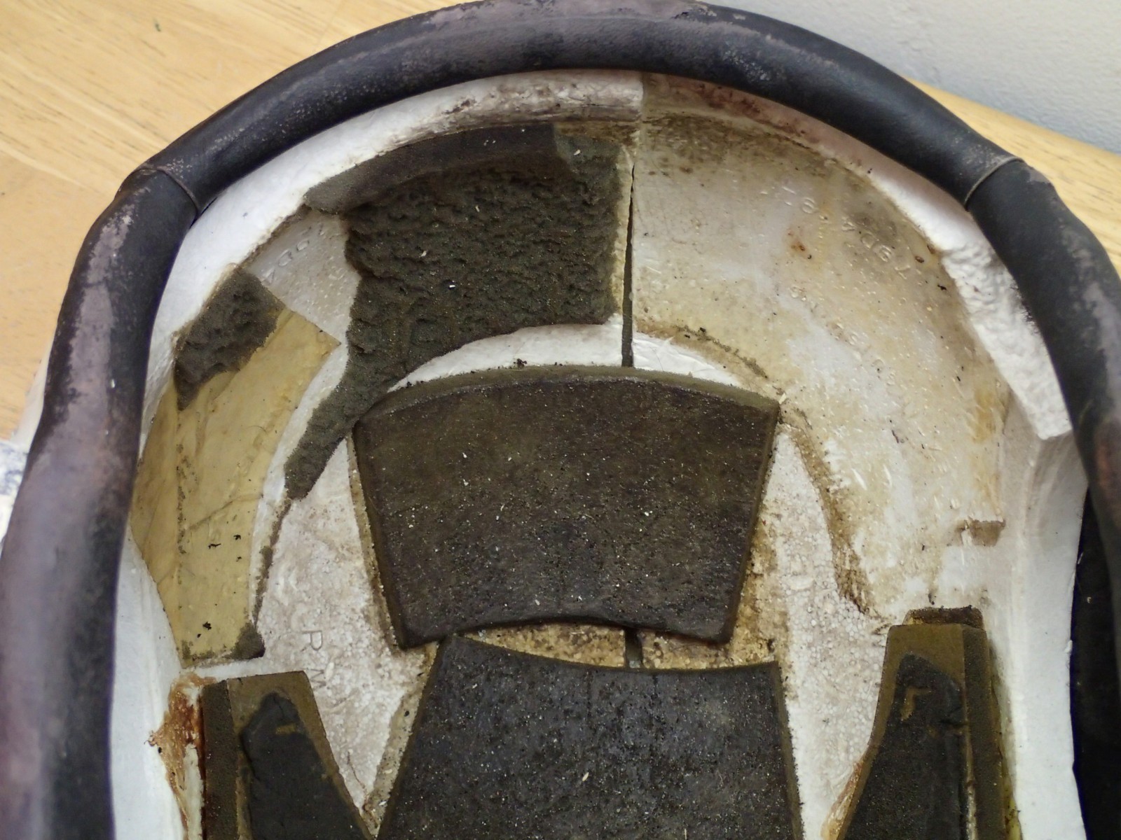 Gentex Vintage PRK-37/P Aircraft Flight Crew Helmet Incomplete Rough Estate Item