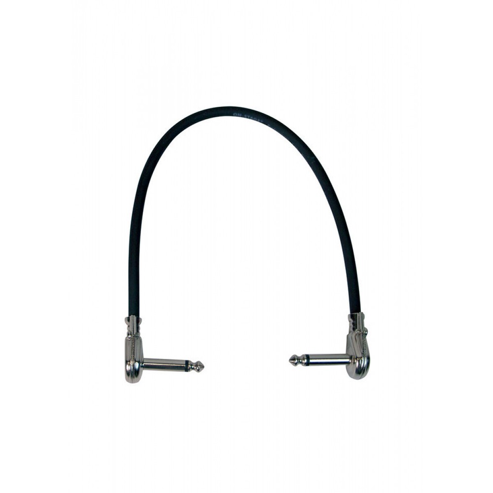 On Stage PC512B 1' Patch Cable with Pancake Connectors (Black)