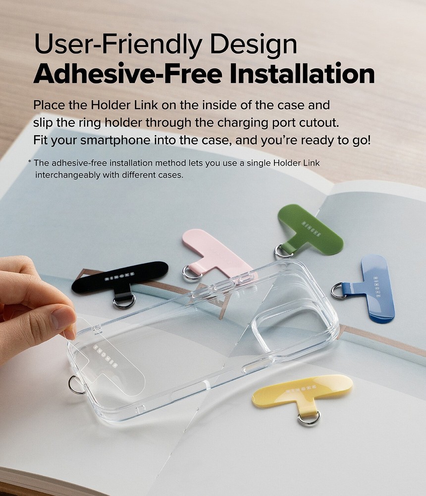 For Universal Phone Strap | Ringke [Holder Link Flow] Tether Tab Finger Strap