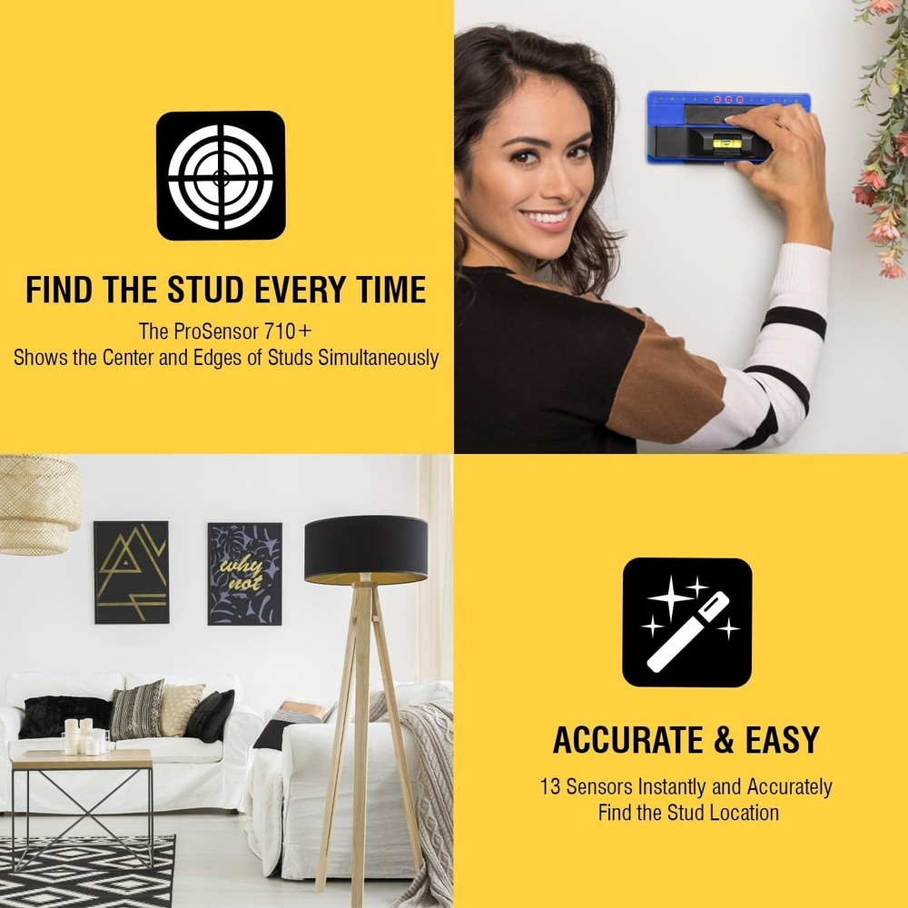 ProSensor 710+ Stud Finder Wall Scanner with Bubble Level Replacement