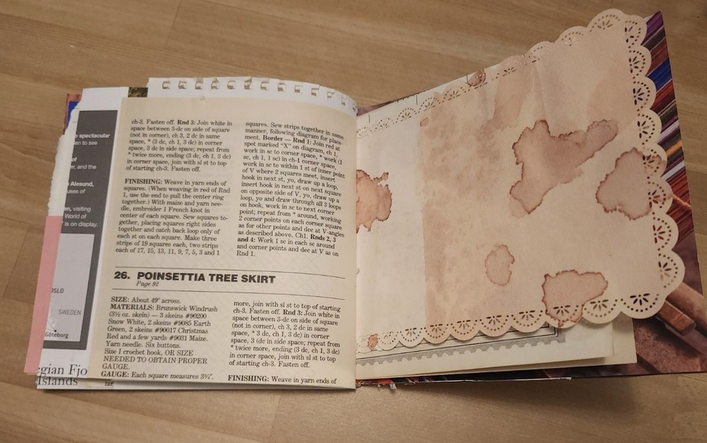 Handmade Junk Journal 60 pages 6x6"
