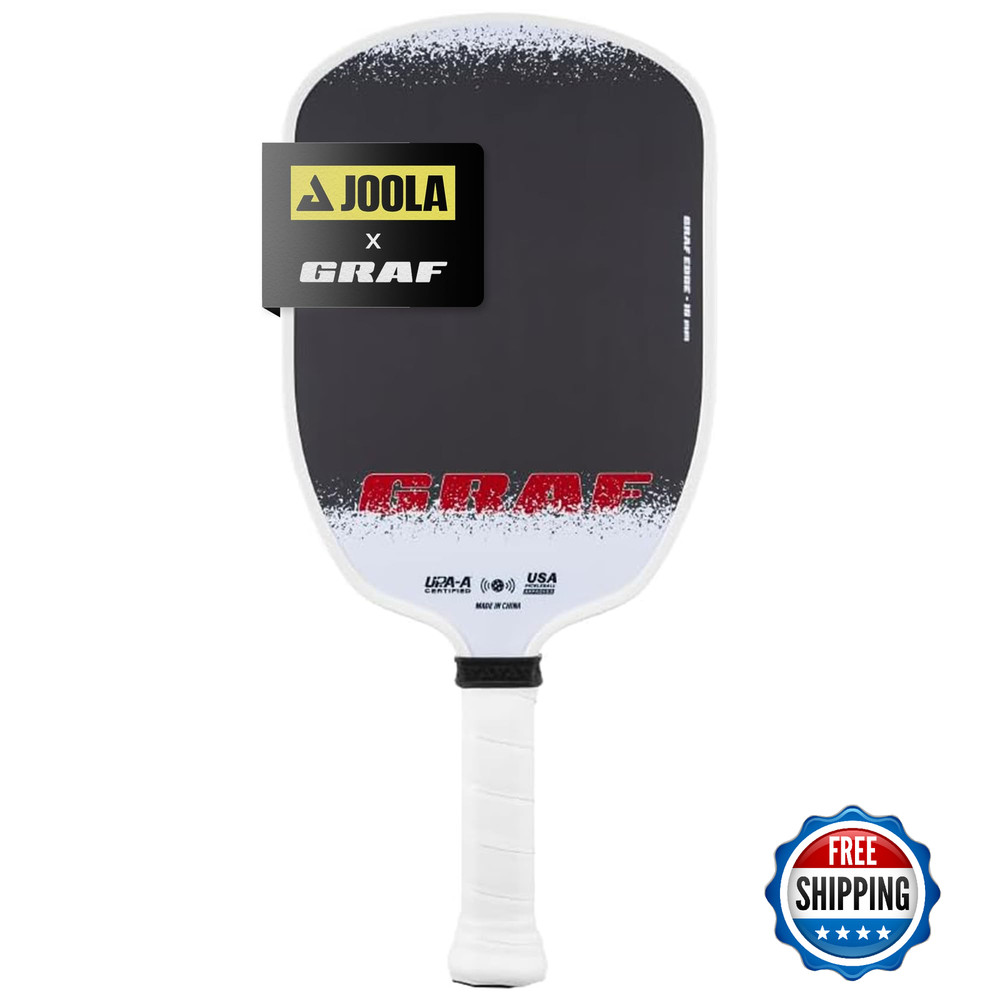 JOOLA GRAF Edge 16mm Pickleball Paddle - Carbon Fiber - Agassi Shape - Spin/Cont