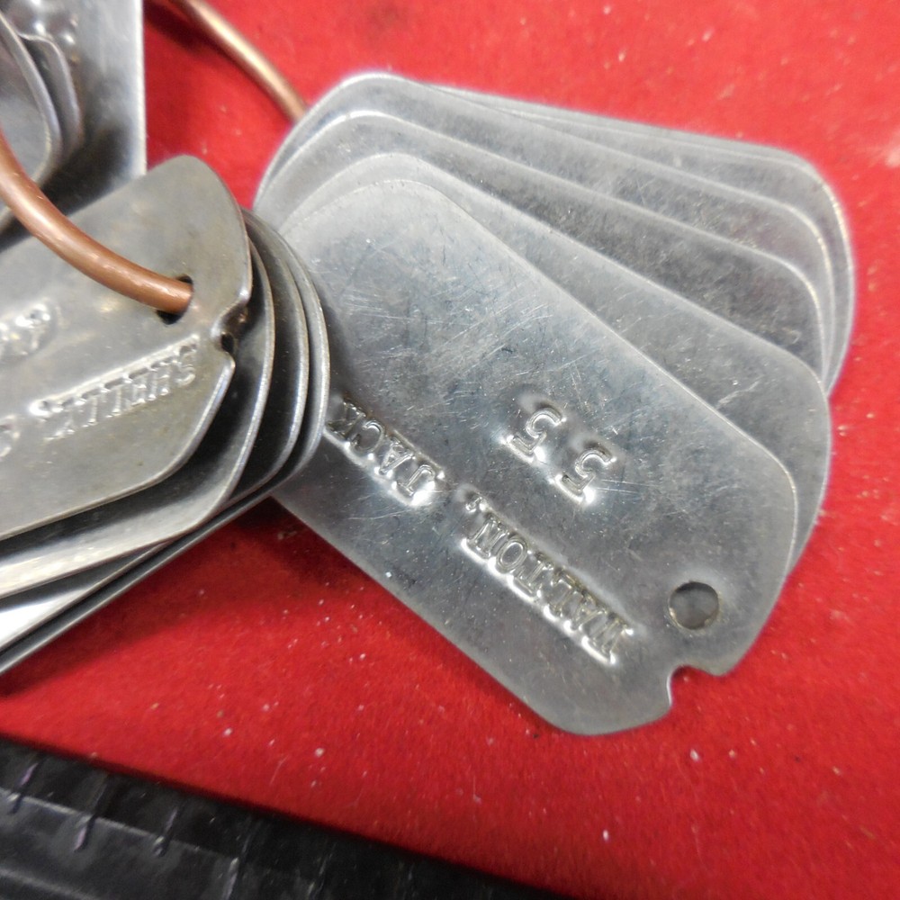 (15) VINTAGE COAL MINING NAME TAGS ALL DIFFERENT NAMES