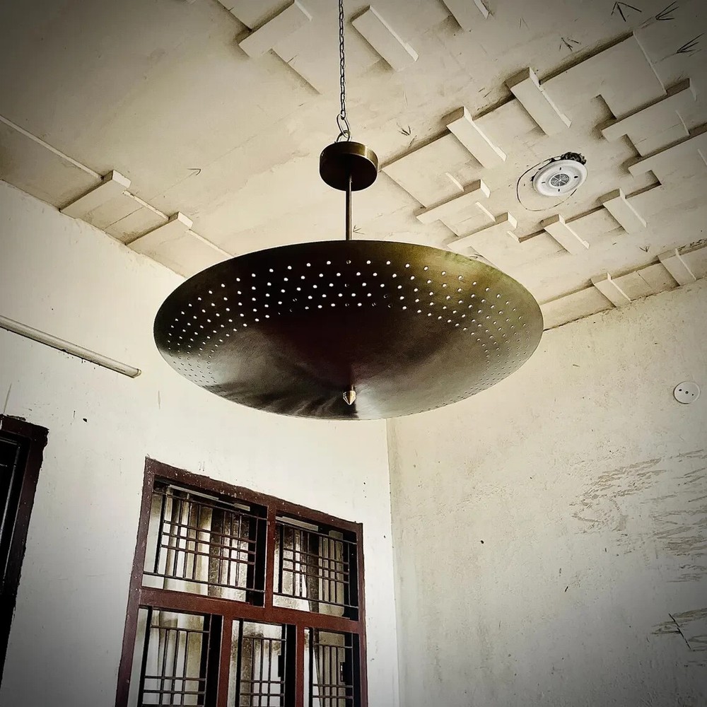 6 Light Perforated Elegant Ceiling Flushmount light Pendant Mid Century Modern
