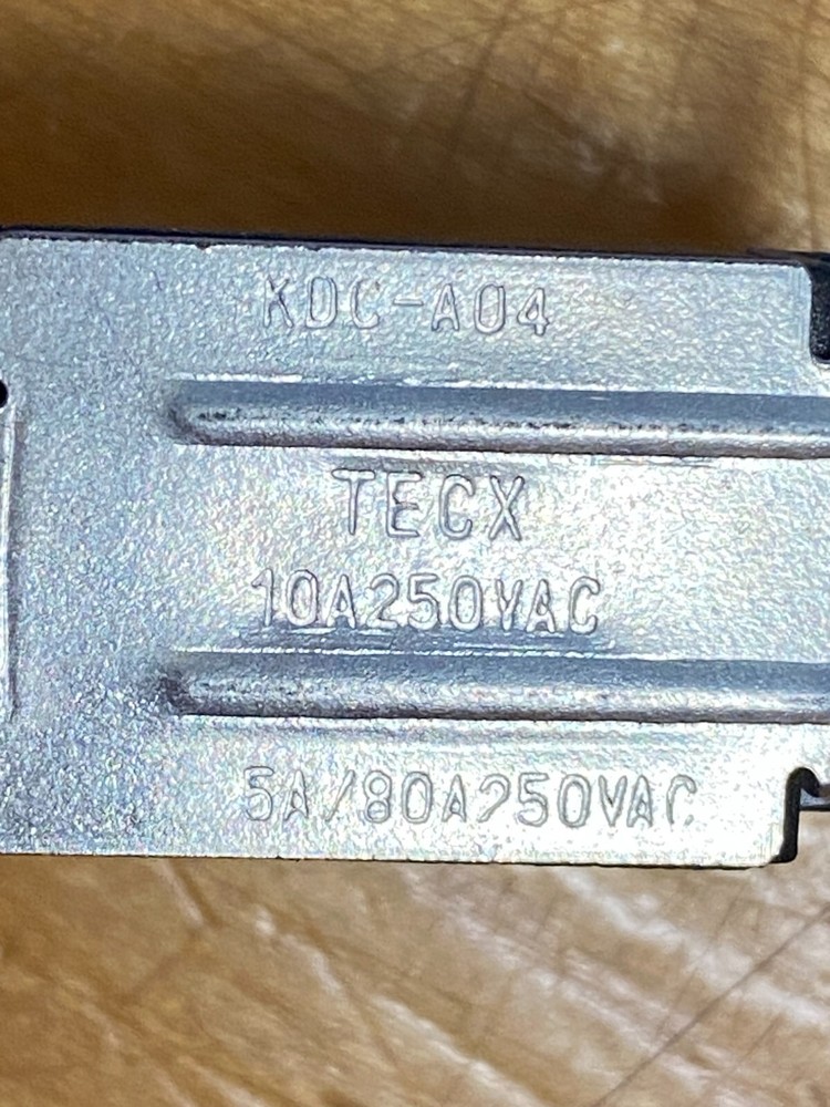 kdc-a04 tecx switch push button full size 10A 250VAC power switch