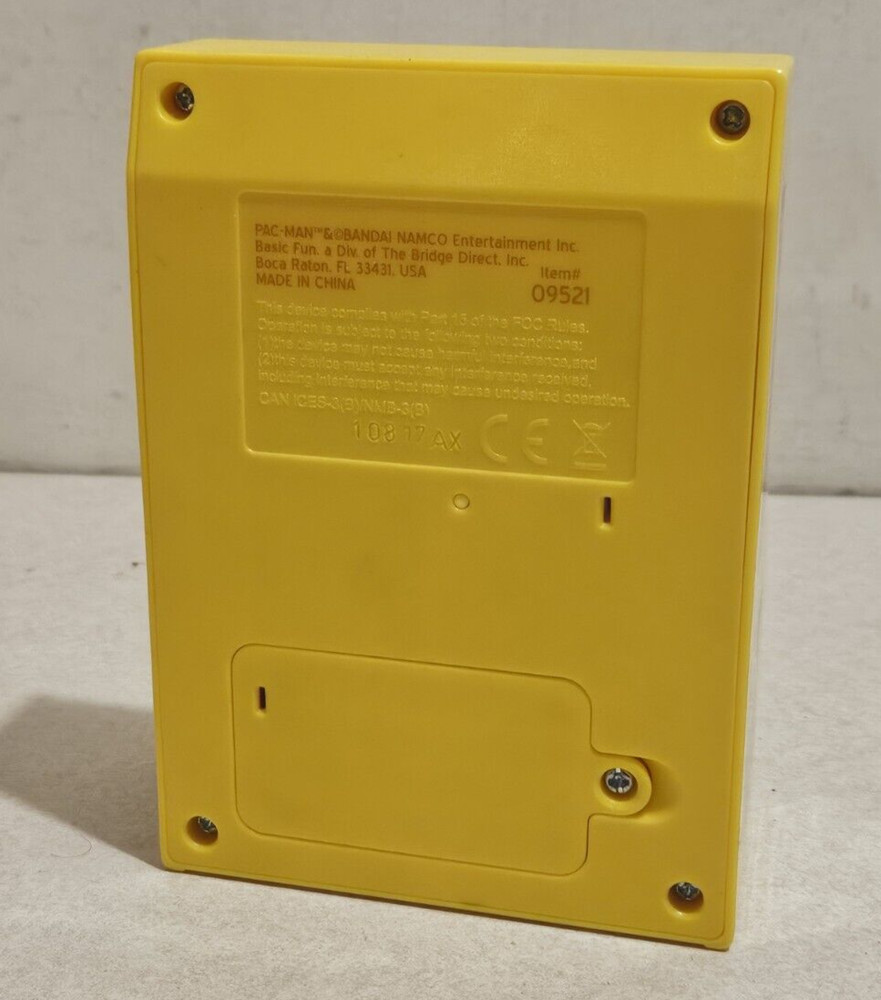 Basic Fun Pac-Man Video Arcade Game Mini Handheld Game Bandai Namco TESTED