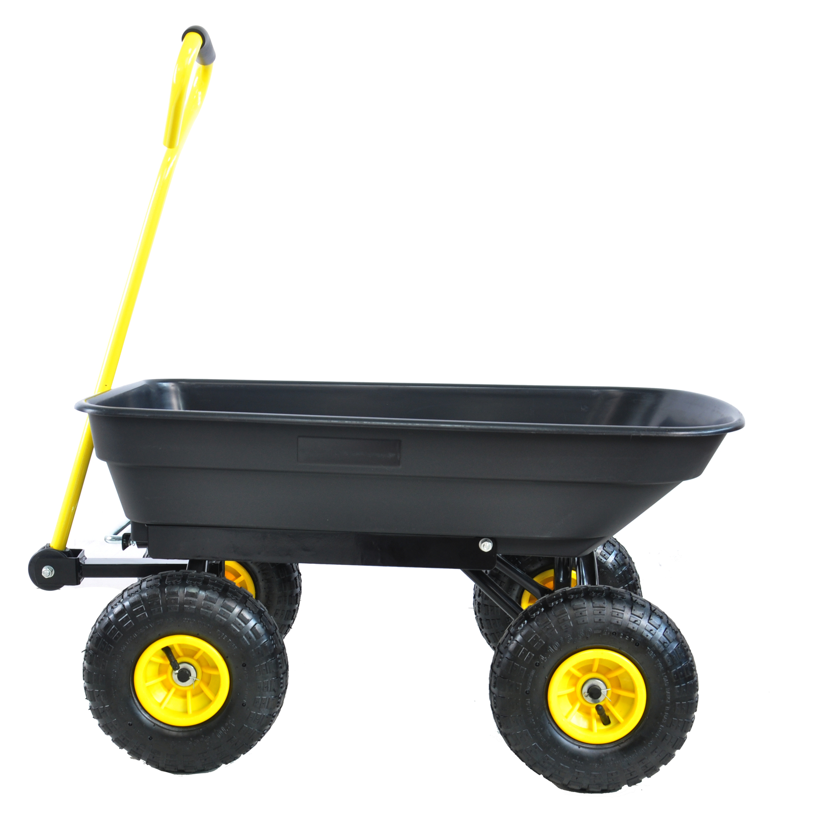Wheelbarrow Heavy Duty Wagon Garden Cart Yard Dump Lawn Utility Outdoor Black