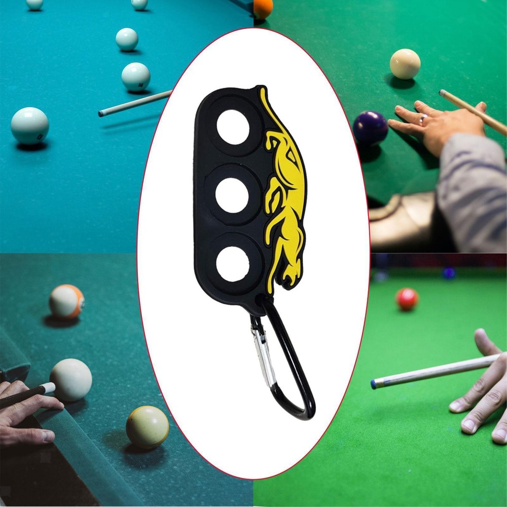 Pool Cue Joint Thread Protector Holder Storage 3 Hole Holder Case Portable