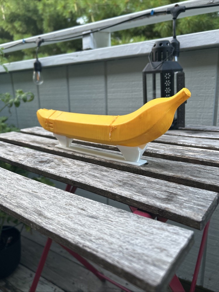 3D Printed Banana Katana with Display Stand