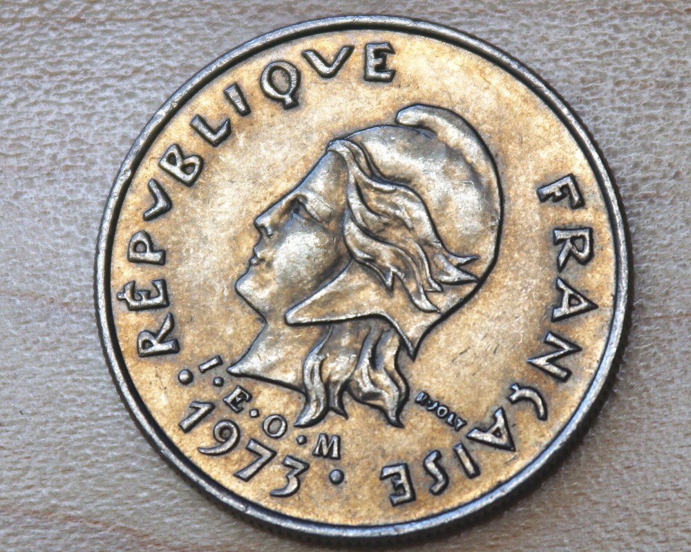 1973 French Polynesia 10 Francs