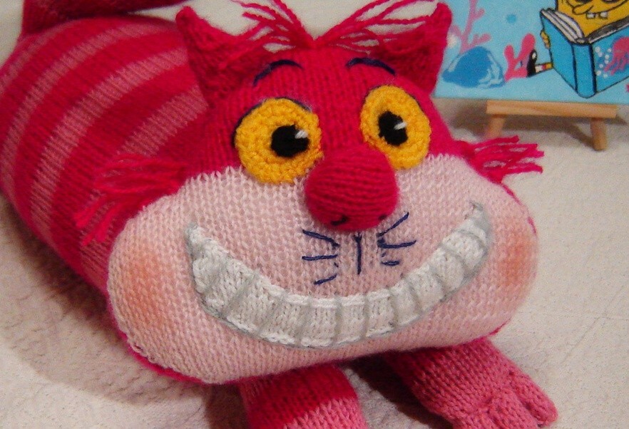 Wonderland Knitting Patterns – Printed Set: Rabbit, Cat & Toadstools