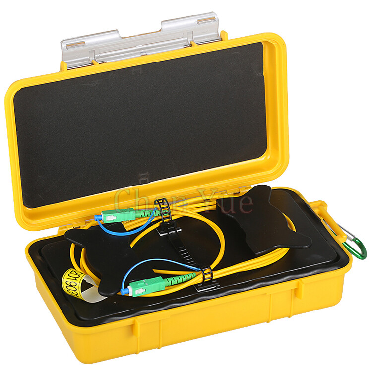 Fiber Cable Test OTDR Launch Cable Box 2000M SM SC/APC OTDR Dead Zone Eliminator
