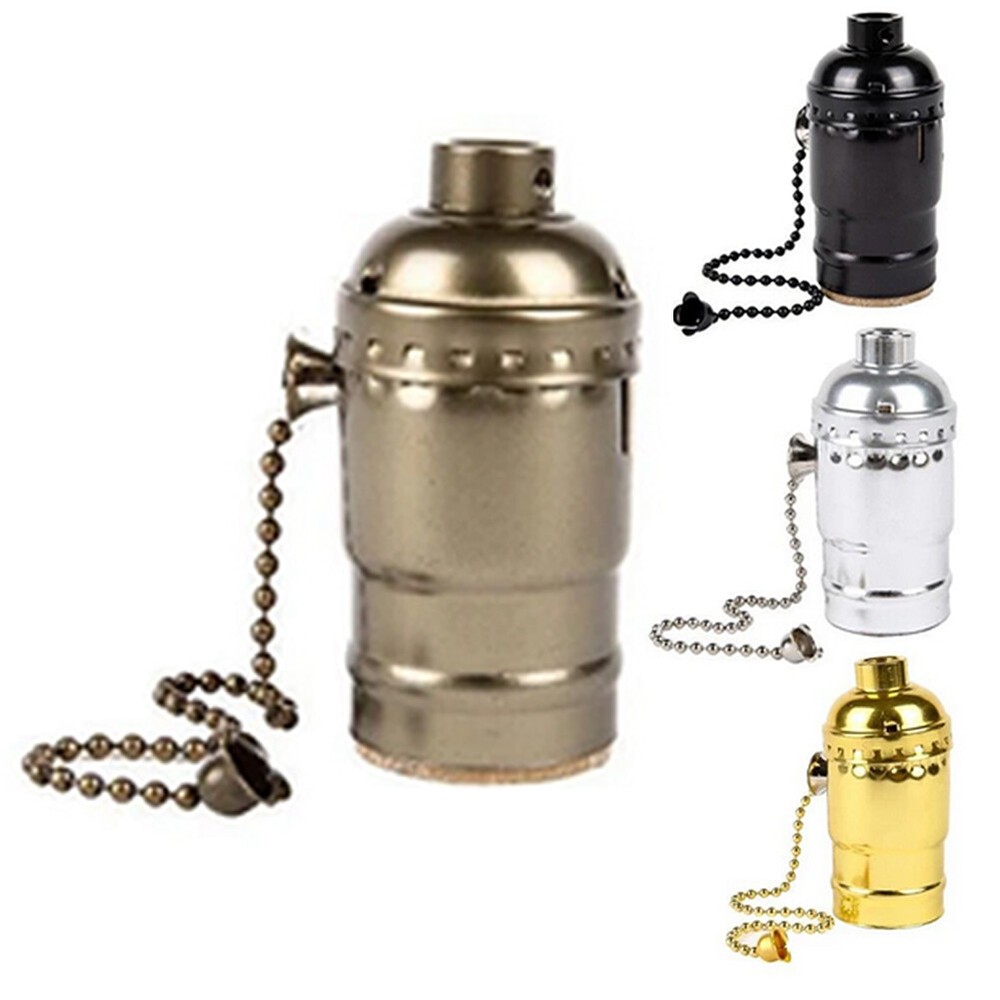 1/2/4Pcs Pull Chain Light Bulb Lamp socket Replacement switch E27 E26 3 Way 250W