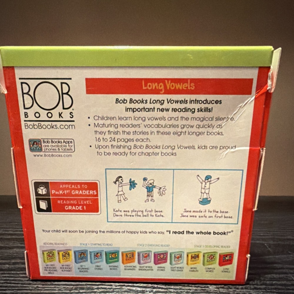 Bob Books Set 5 Long Vowels Stage 3 Developing Reader Boxed Set