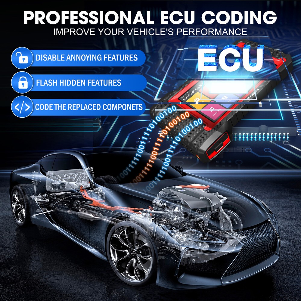 KINGBOLEN K7 ECU Coding Bidirectional Diagnostic Tool All System OBD2 Scanner