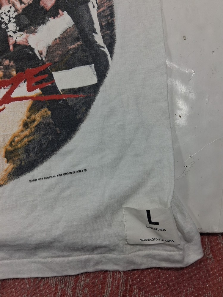 Vintage Kiss 1984 Animalize Tour Concert T Shirt Large TD29D