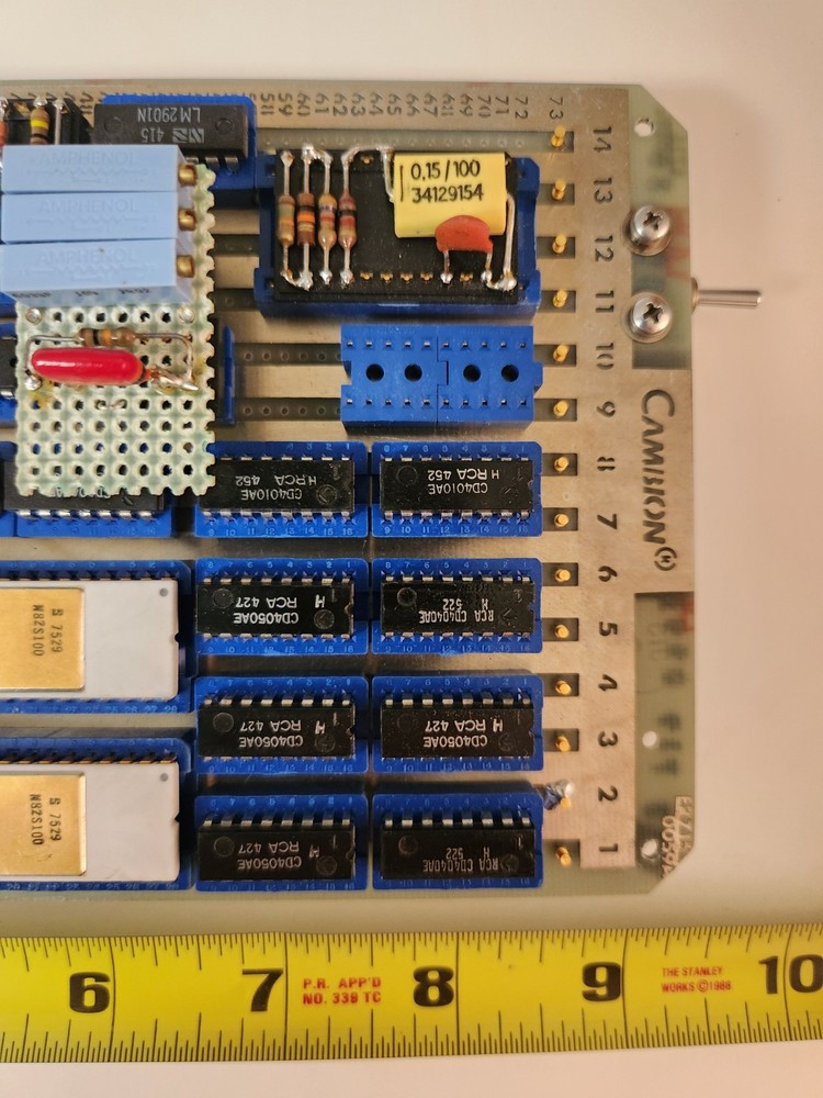 Cambion Wire Wrap Pin Board With Integrated Circuits