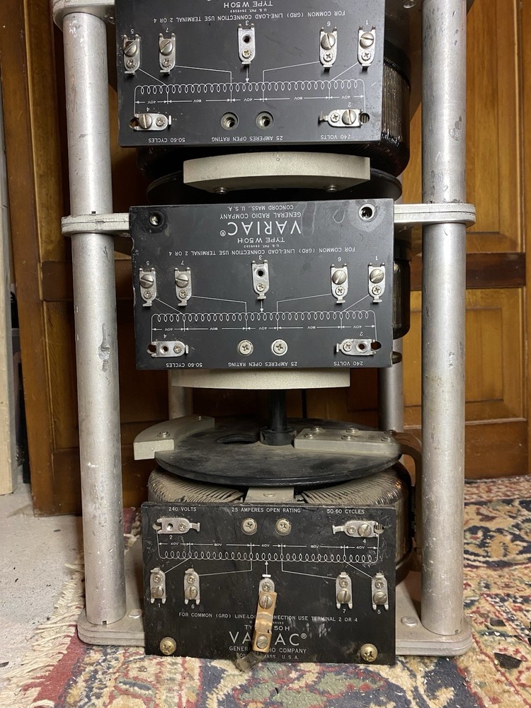 General Radio VARIAC Type W50H Variable Autotransformer – 25A 0–140V – Untested