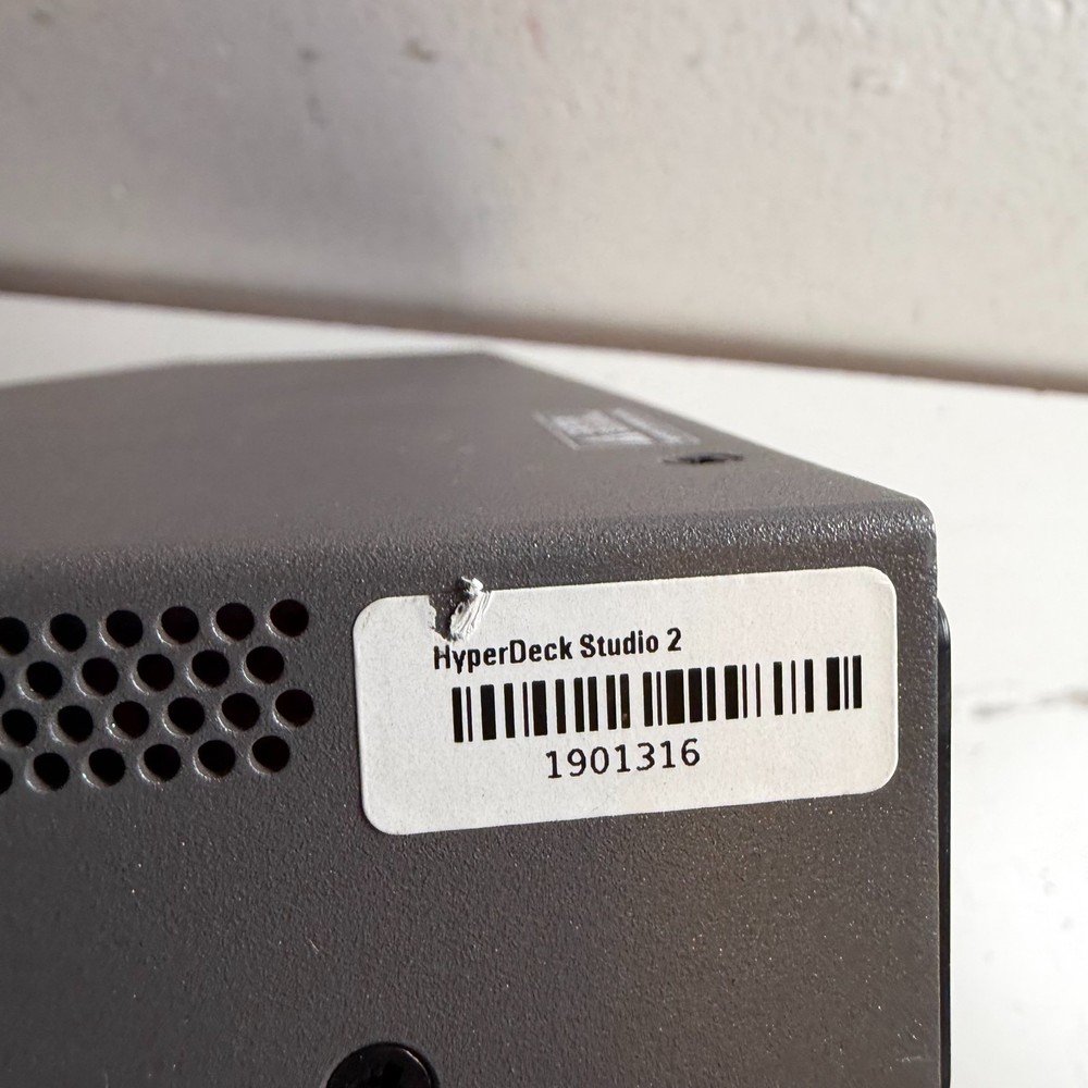 Blackmagic Design HyperDeck Studio 2 Gray Compact Professional Broadcast Deck