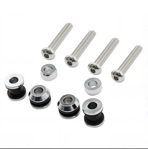 Motorcycle Quick Release kit 52300285 Luggage Rack Docking Hardware Chrome#3