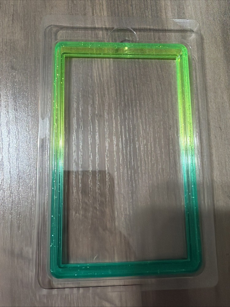 Gradient Bumper Guard Case PSA Graded Card Slab W/ Back Panel Green