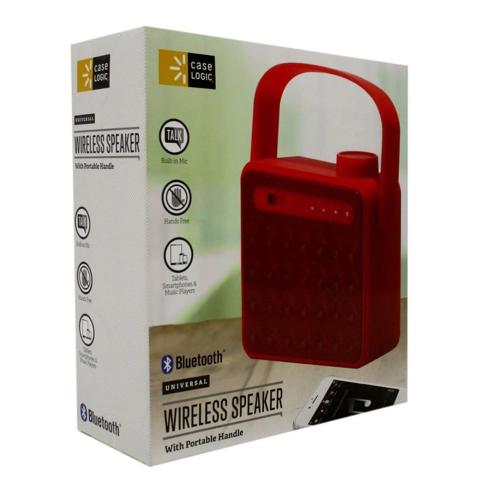 Case Logic Univeral Wireless Speaker with Handle - Red