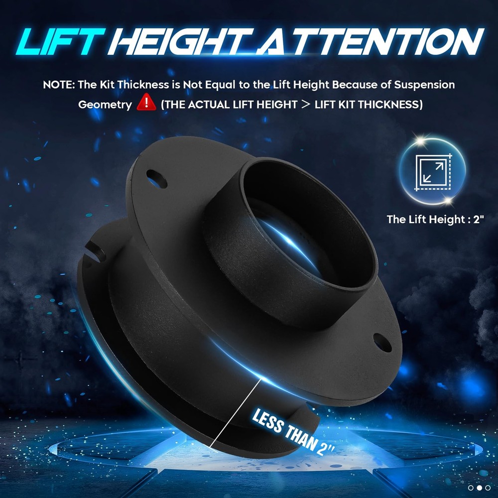 2" Front Leveling Lift Kit Compatible with 2014-2020 Ram Height