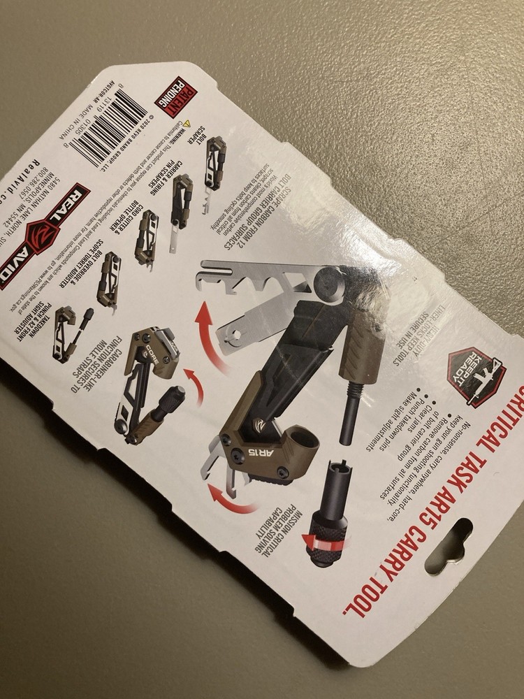 Real Avid Gun-Tool Core Keep It Ready Modern Critical Task Carry Tool New