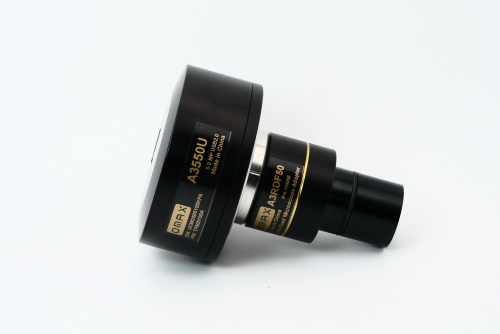 OMAX A3550U 5.2 Mega Pixel Digital Microscope Camera TP605100A & A3RDF50 Adapter