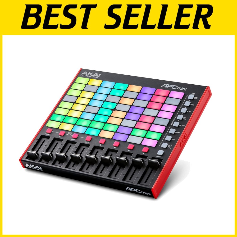 APC Mini MK2 Pad Controller - Ableton Live Lite, 64 RGB Pads-