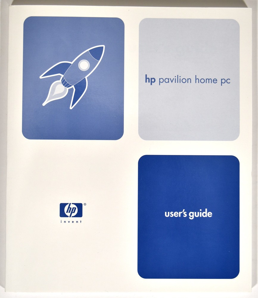 Computer Manual: HP Pavilion Home PC User Guides and additional software