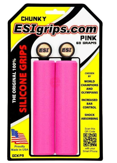 ESI Chunky Silicone 32mm Soft Bike Grips 130mm Lightweight 60g MTB Choose Color
