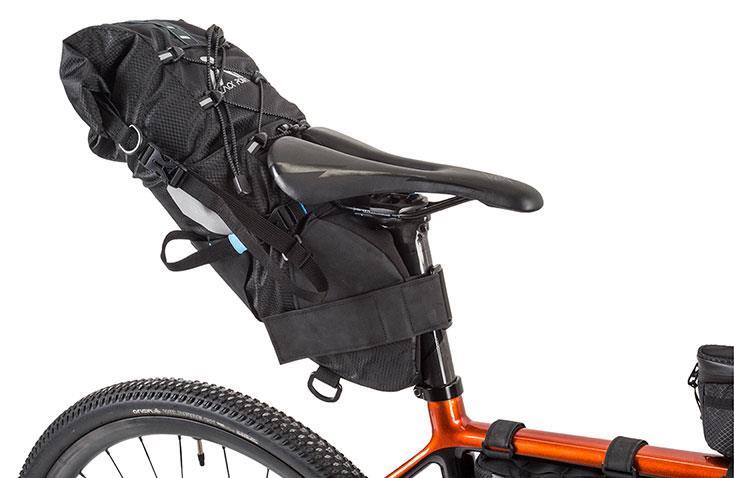 new BLACKPOINT MACROPOD SADDLE PACK 10L BLK/BLUE Waterproof