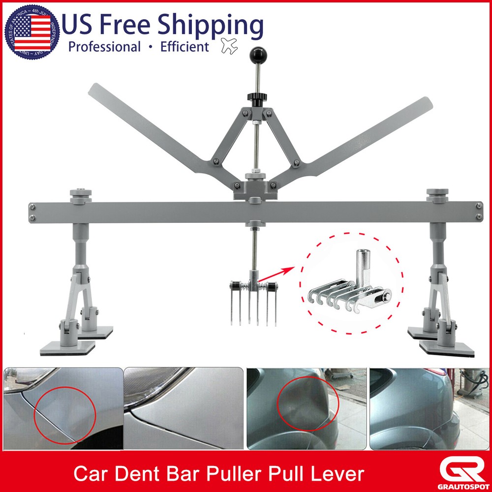 Car Dent Bar Puller Pull Lever Pulling Kit Removal Hammer Repair Auto Body Tool