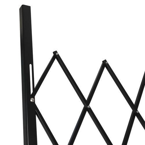 Folding Security Gate Wall Mount Single Folding Door Scissor Gate 7.2ft x 6.5ft