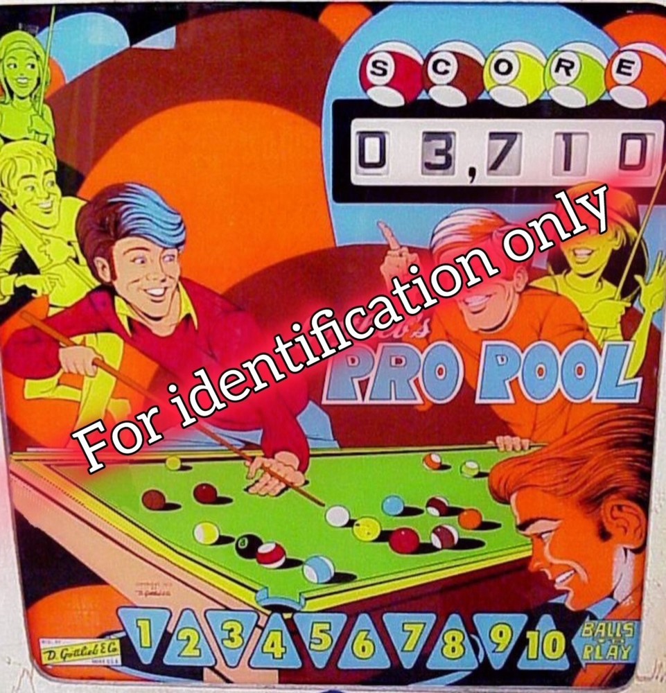 1973 Gottlieb Pro Pool Pinball Machine Rubber Ring Kit