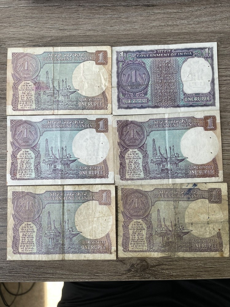 1 Indian Rupee Mixed Years Lot