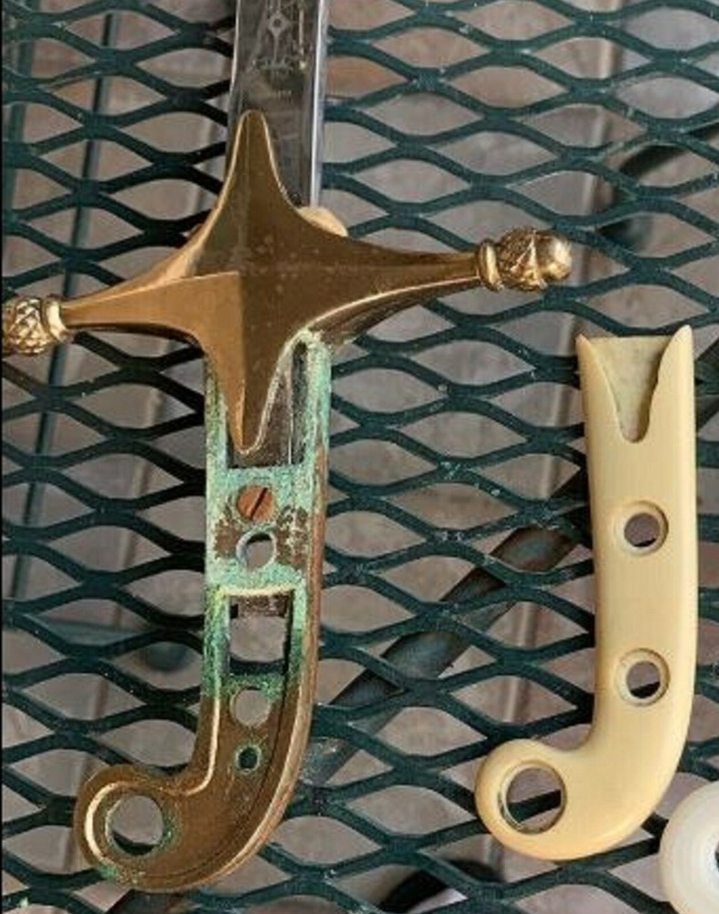 Pre-WW2 USMC Mameluke Replica Plastic Sword Grips (Pair)