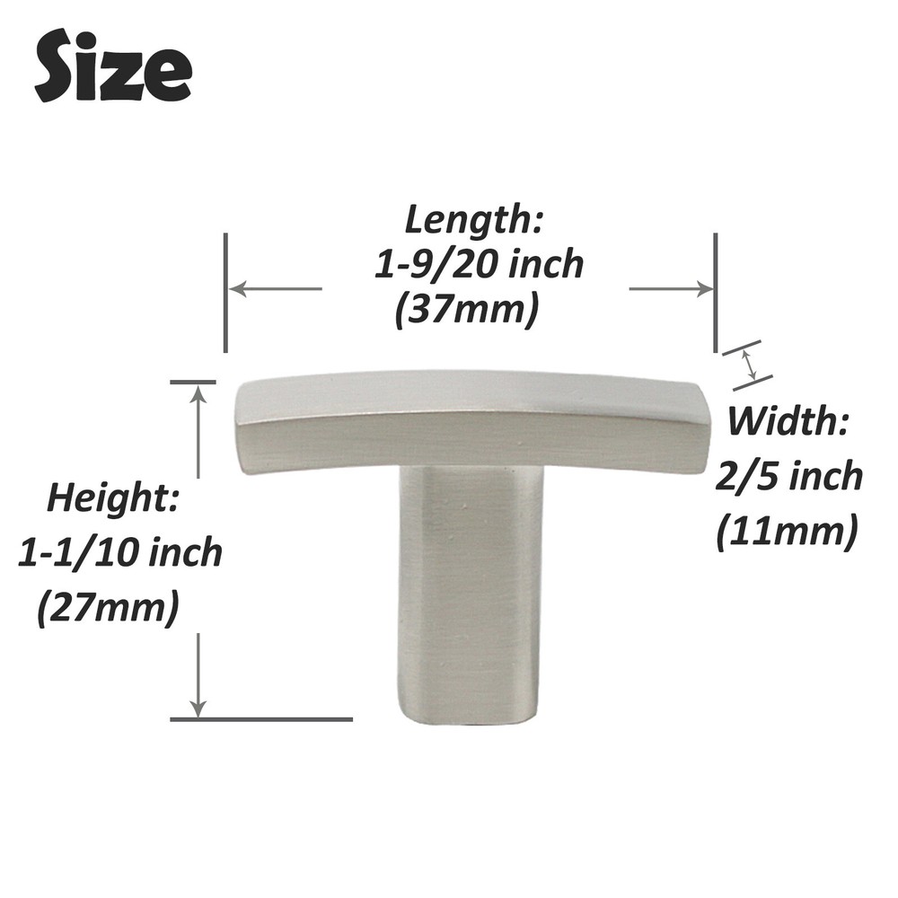 Probrico Cabinet Drawer Handles Kitchen Zinc Alloy Bar Pulls Knobs Shell Cup