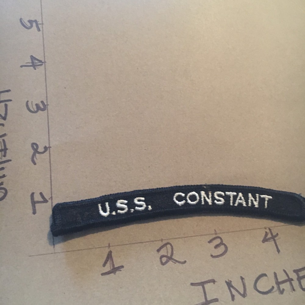 US NAVY SHOULDER STRIP TAB rocker Patch USS Constant