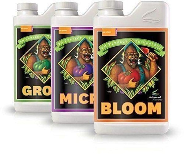 Grow Micro Bloom pH Perfect Bundle Set Combo Base Nutrient 1L