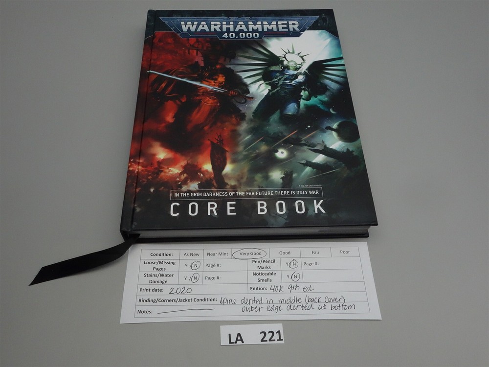 Warhammer 40K: Core Rulebook (oop 9th edition, hardcover)